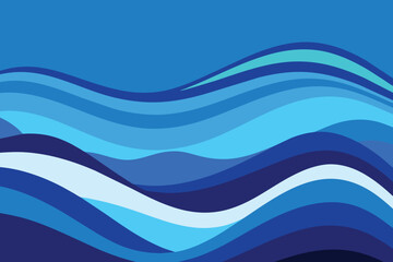 Blue Geometric Wave Background design