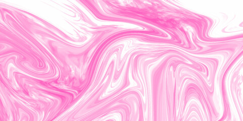 Baby pink and white paint acrylic pour color liquid marble abstract surface design. Modern design vector beautiful pink white acrylic marble texture background pattern. Pink swirl liquid background