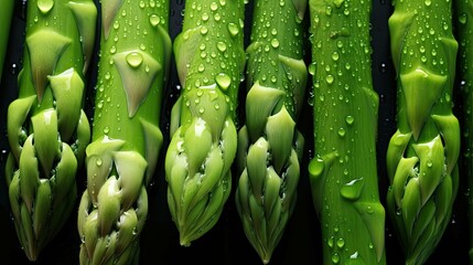 slender vegetable asparagus green - obrazy, fototapety, plakaty