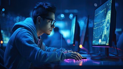 fashionable blue light glasses computer