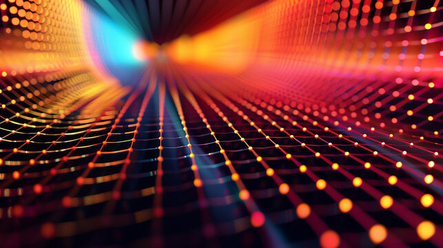 AI art, colorful curve background