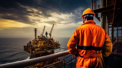 platform oil rig worker