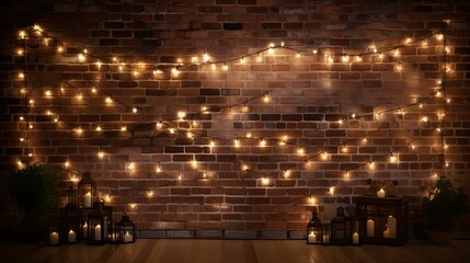 indoor string lights background