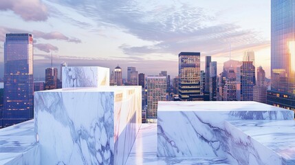 The vibrant cityscape provides the perfect canvas for the magnificent marble podium a visual feast for the eyes as day turns into . .
