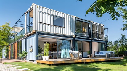 Stylish Shipping Container Home: Embracing Modernity and Cost-Efficiency in Living