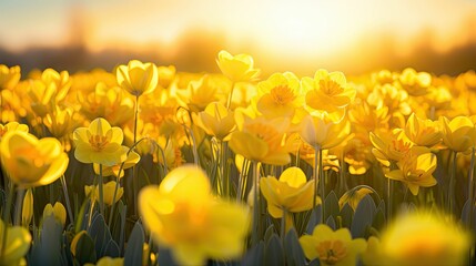 sun yellow spring flower