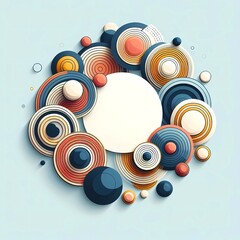 An Artistic Confluence of Layered Circular Designs and Patterns