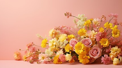 blend pink and yellow background