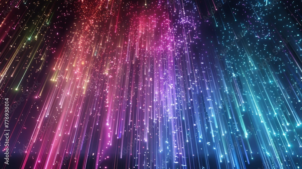 Poster a stunning display of colorful lights with the mesmerizing addition of ethereal aurora lights in the