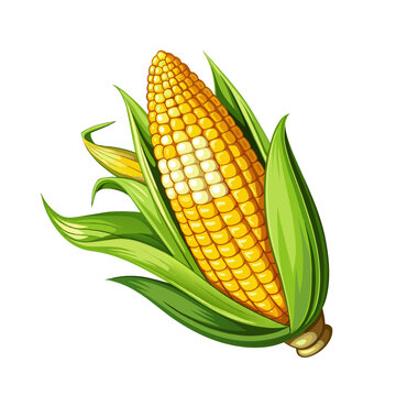 recommend clip art: Corn On The Cob Sign Maize Emoji Icon Illustration