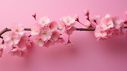 branch pink cherry background