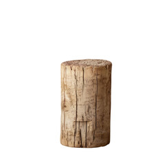 A wooden post with a Transparent Background