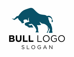 Logo design about Bull on a white background. made using the CorelDraw application.