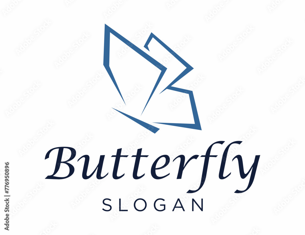Poster logo design about butterfly on a white background. made using the coreldraw application.