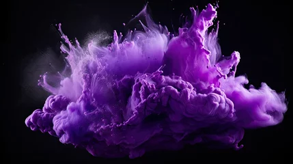 Foto op Canvas explosion purple powder © vectorwin