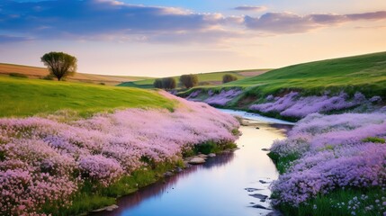 countryside pastel spring