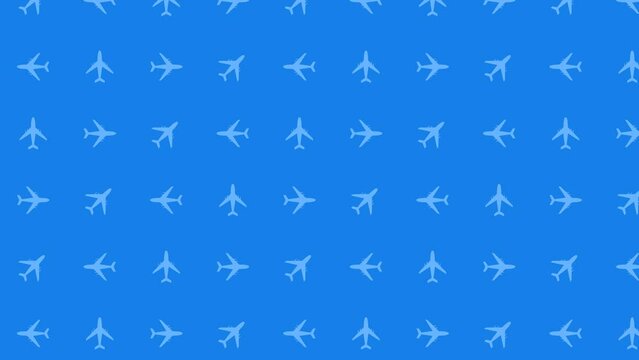 Animated airplane image as video background