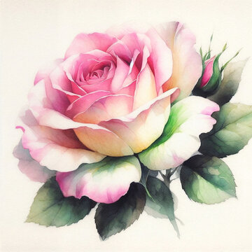 katari , pink and green rose