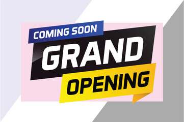 coming soon grand opening word concept vector illustration and 3d, web, mobile app, poster, banner, flyer, background, gift card, coupon, label, wallpaper

