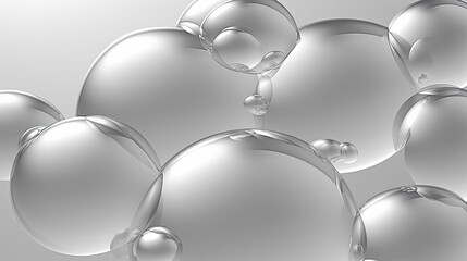 elegant grey bubble background