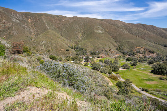 Californian hills in Julian town area