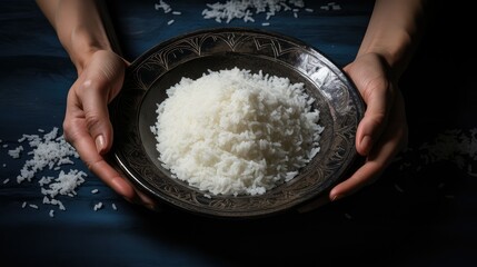 grains jasmine rice white