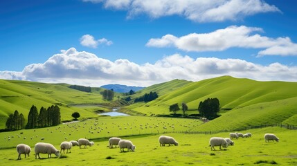 new zealand sheep farm