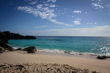 Warwick Long Bay view by sunny noon, Bermuda