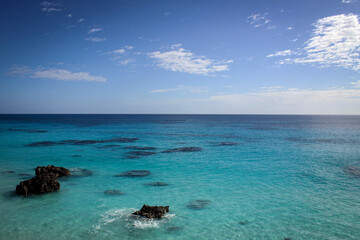 Warwick Long Bay view by sunny noon, Bermuda