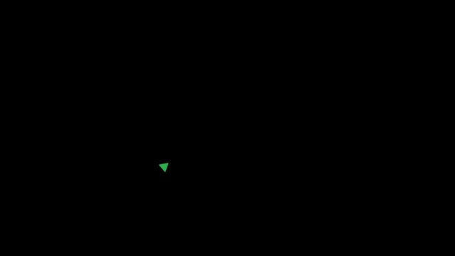 Graph of Up and Down Stock exchange Market, sign with green and red arrows vector