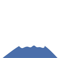 Snow Covered Mountain Vector Illustration