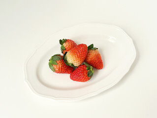 strawberries on a plate