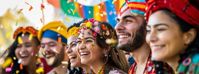 The diversity and beauty of cultures around the world with images of people from different ethnicities and backgrounds celebrating traditions and festivals