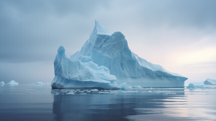 iceberg formation on  Atlantic Ocean