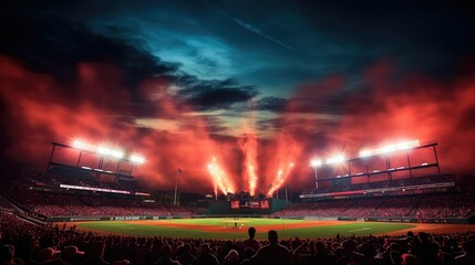 field baseball stadium lights