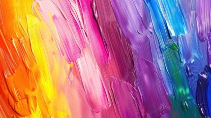 colors of rainbow. colorful brush strokes of oil paint on the canvas. abstract colorful background 
