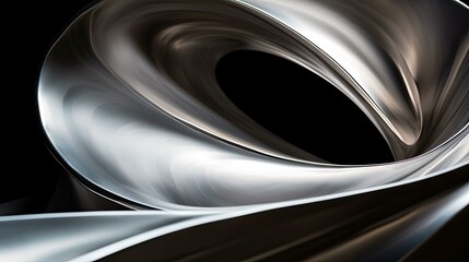 curves abstract silver