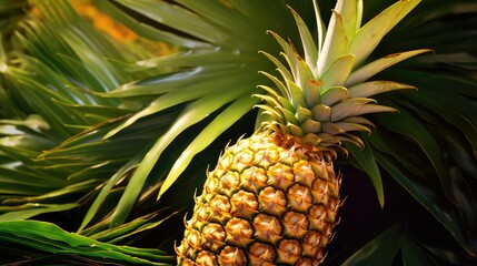delicious sweet pineapple fruit