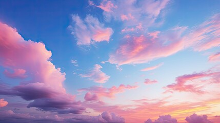 pink vertical blue sky