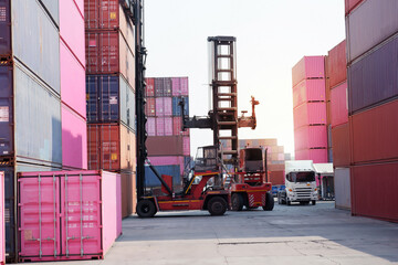 Container forklift transportation business