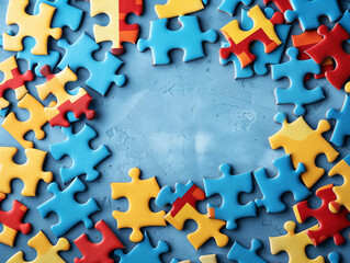 Obraz premium Framing Awareness: A Puzzle of Possibilities