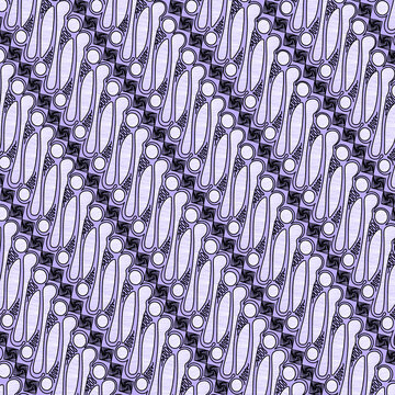 Illustration of parang batik in java, indonesia, vector illustration