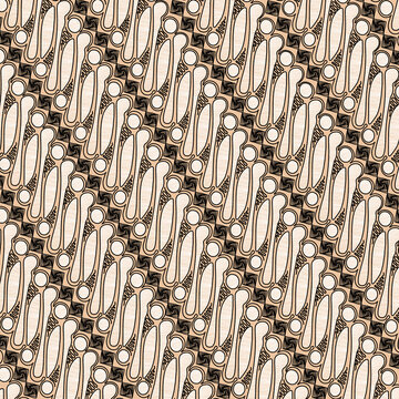 Illustration of parang batik in java, indonesia, vector illustration