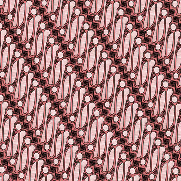 Illustration of parang batik in java, indonesia, vector illustration
