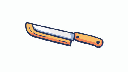 Cutting tool illustration line icon - Display 