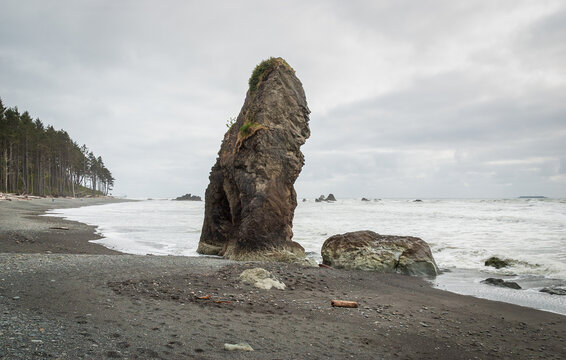 Ruby Beach in Olympic National Park, Beach in Washington State