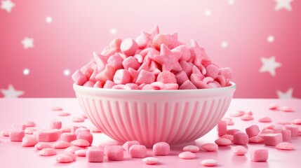 candy pink starburst