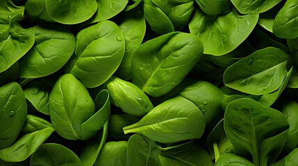 Fototapeta na wymiar leaves baby spinach green