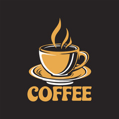 coffee of cup vector icon logo vector design 