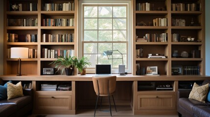Reading nooks in an office adorned with comfortable seating